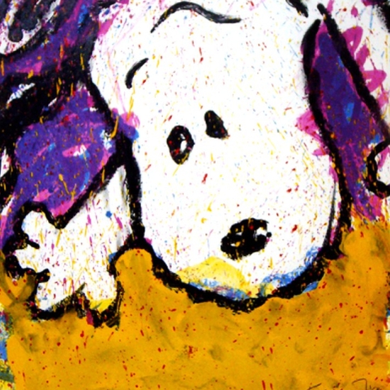 トム・エバハートの絵画作品　タイトルは、To Every Dog There is A Season